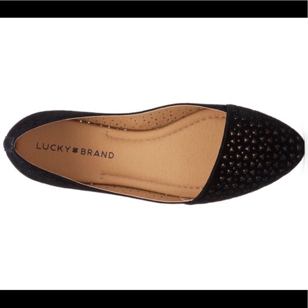 ✨NWT Lucky Brand Black asymmetrical Flat